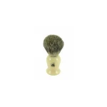 Faux Ivory Badger Shaving Brush