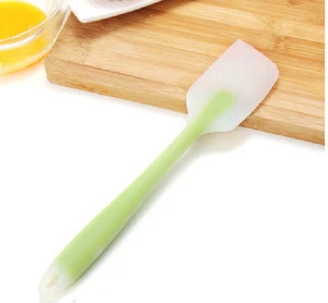 FDA Easy to Clean Colorful BBQ Baking Pastry Tools Food Grade Kitchen Silicone Spatula