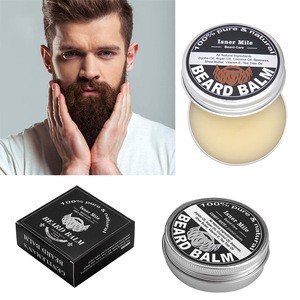 FDA MSDS 100% Natural Beard Balm Beard& Hair Wax Organic  High quality for mens care 60g