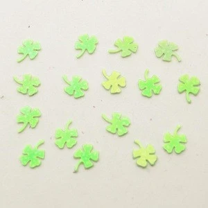 Festival party decorations 4mm mini four-leaved clover shape sequin/table confetti/paillette/table scatter