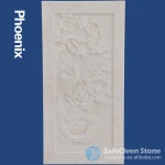 flower and phoenix handmade article animal basso relievo marble wall reliefs