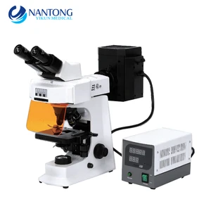 Fluorescence biological and digital microscope with electric