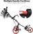 Import Foldable 3 Wheel Push Pull Cart Golf Trolley with Seat Scoreboard Bag from China