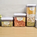 Food grade customized logo plastic container box baby cereal take away high quality food container