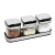 Import Food Grade Single Spice Storage Organizer Glass Seasnong Jar Flavouring Container With 304 SS Lid from China