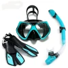 Freediving Mask Underwater Diving Equipment Scuba Snorkel Tube Diving Mask Scuba Snorkel Diving Fins Set