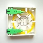 ftth indoor fiber optic terminal box plastic mini 2 port fiber patch panel