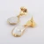 Import G1780 Real Gold plated fresh water pearl earrings Natural freefrom pearl statement earrings for women from China