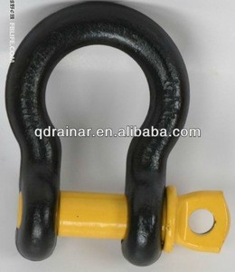 G80 chain connected with G209 color coated bow shackle with nut or without