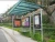 Import galvanized bus stop shelter with scrolling advertising billboard from China