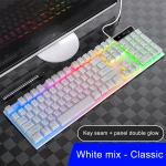 Gaming Mechanical Keyboard Blue Red Switch USB RGB/Mix Backlit Wired Keyboard Anti-ghosting For Game Laptop PC