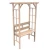 Import Garden Decorative Wooden arches Arbour Solid wood Arbor Modern Pergola wood arch With Chair from China