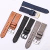 Genuine Leather Watchbands Bracelet Black Blue Gray Brown Cowhide Watch Strap For Women Men 18 20mm 22mm 24mm Wrist Band