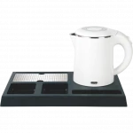 Giftforall hotel luxury 0.7L double layer Anti-hot electric kettle with integral Tray