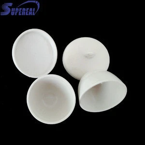 Glazed FSI Free swelling index porcelain crucible labware as lab supplies