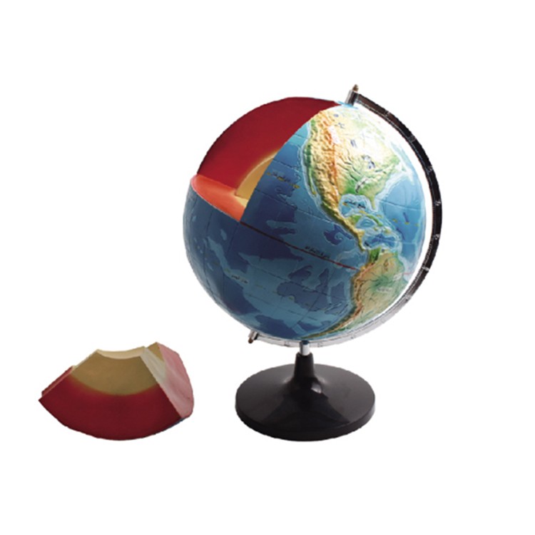 Globe model earth internal structure for teaching use