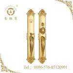 golden  heavy duty  copper main  hotel door lock handle set poignee de porte