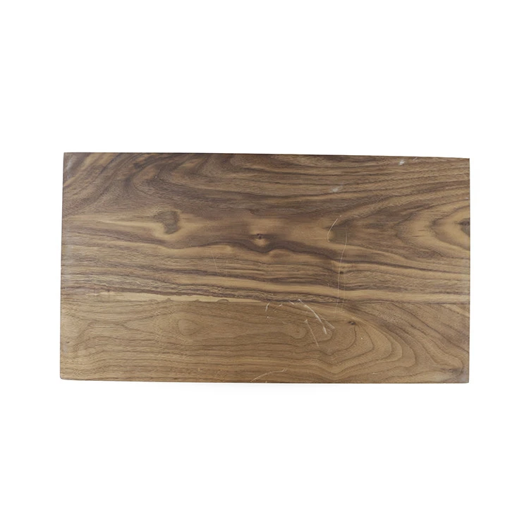 Good Design Large Size Black Walnut Wood Reversible Cutting Board with Decorative Copper Bar