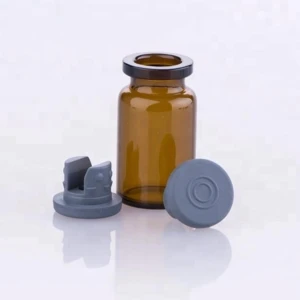 Good quality 13mm 20mm bromo chloro butyl rubber stopper silicon rubber stopper with flip off caps for injection vials