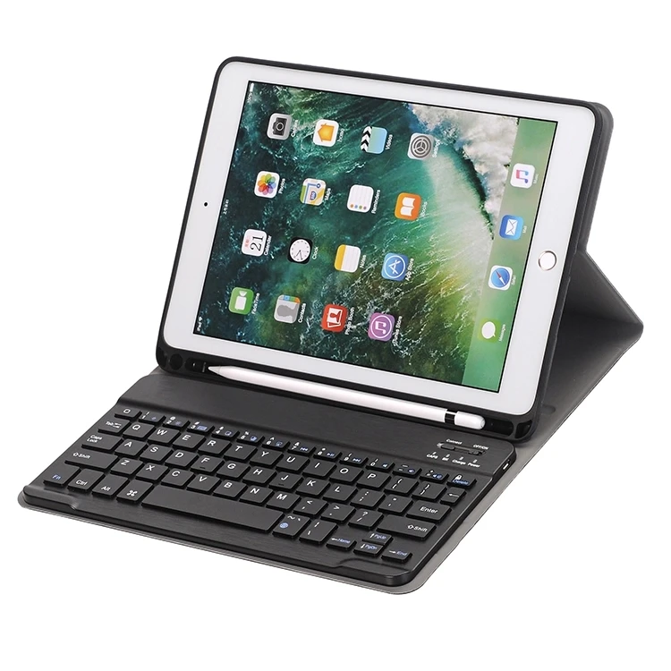 Good Quality Portable Wireless Keyboard Cover with Muti Angle Adjustable Holder Auto Sleep Case for iPad 9.7 10.2 11 inch