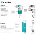 Good quality toilet flush water tank silent flush valve
