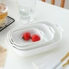 Good quality wholesale price white ceramic parini bakeware
