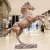 Import great polyresin gold horse statue for sale from China