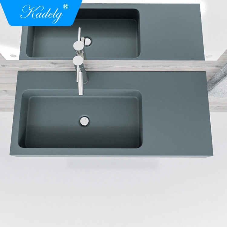 Grey Color Wash Hand Basin Marble Stone waschbecken Bathroom Sink for sale
