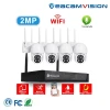 H. 265+ 4CH Tuya WiFi PT Camera Kit with NVR Can Real-Time Monitor Support Motion Detection WiFi Camera Kit