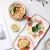Import Hand-painted ceramic handle dishes set breakfast plate cereal bowl combination tableware from China