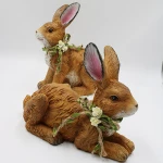 hand painted rabbit easter bunny easter decoration