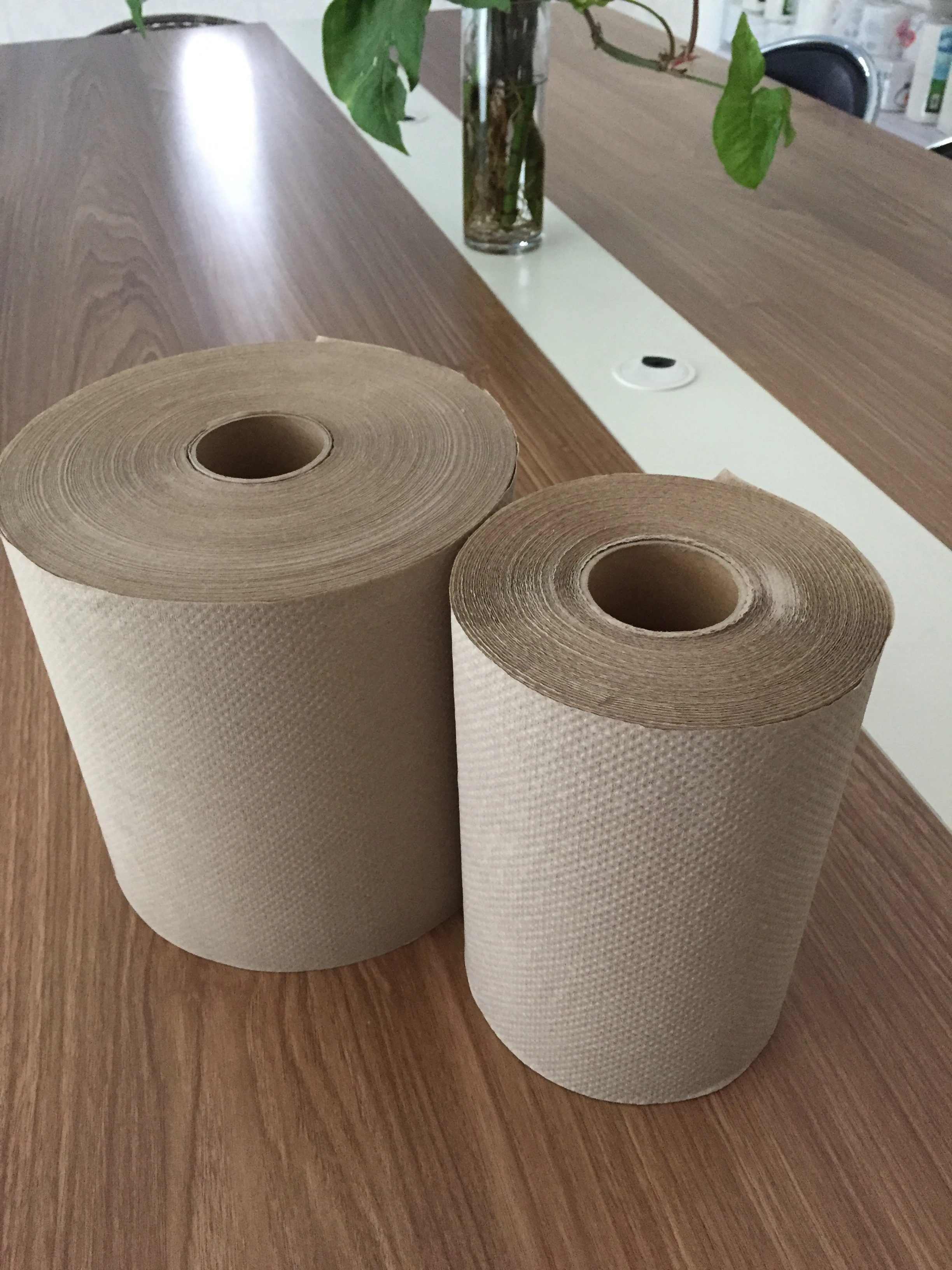 Hand paper towel rolls tissue papers in rolls 8" white hardwound kitchen paper