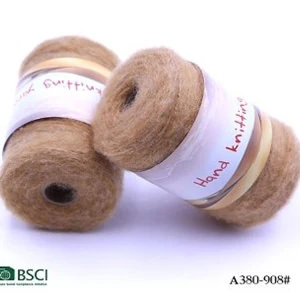 Hand woven mohair yarn with fancy yarn made in China