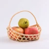Handmade bamboo weaving products portable receive basket size pallet tea fruit eggs basket mini bamboo basket