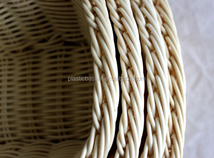 Handwoven Poly Handicrafts Rattan Basket