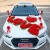 Import Heart-shaped disk artificial rose flower wedding car decoration from China