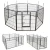 Import Heavy Duty Metal Pet Exercise Fence, Pet Playpen With 16 Panels or 8 Panels, Outdoor and  Indoor Barrier Dog Cage from China