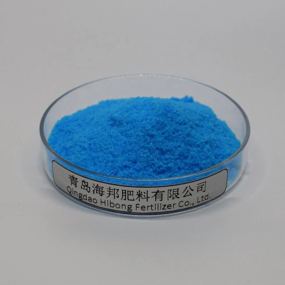 HIBONG TE Fertilizer Water Soluble Foliar NPK 20-20-20 Compound Fertilizer NPK Soluble Chemical Blue Powde