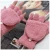 Import High Grade knitted fashion thicken outdoor clamshell warm coral wool women fingerless gloves from China