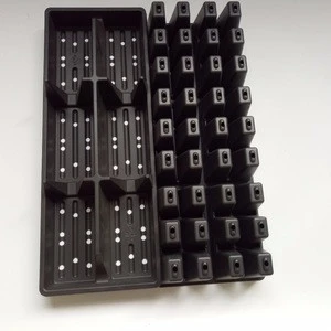 high quality 2-pieces plastic 36 cells nursery plug trays with flat tray for self watering