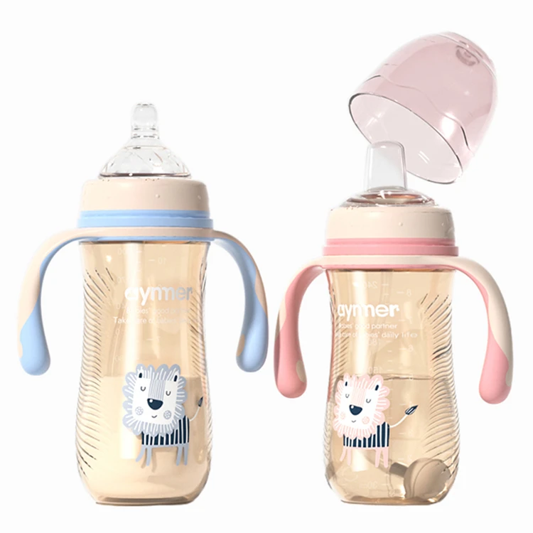 High Quality Cheap 300ml Self Feeding Baby Bottle Baby Ppsu Feeding Bottle