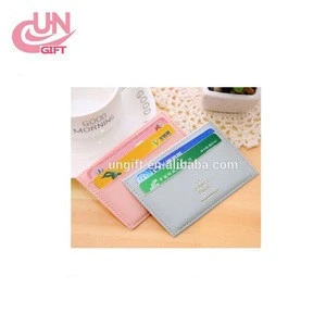 High-Quality Colorful PU Leather Bus Card Holders wallet