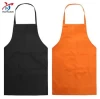 High Quality Custom logo Embroidered  polyester and cotton kitchen   Apron