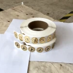 High Quality Custom Logo Gold Foil Printing Roll Packaging Label Stickers