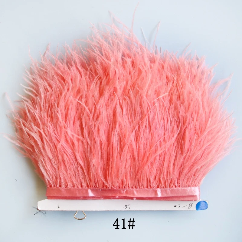 High quality factory price Soft natural Fluffy Dyed Ostrich feathers for Ballroom Latin skirt dress costume
