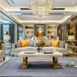 High Quality Fashion Contracted Luxurious Metal Tea Table