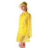 High quality fashion with hat Waterproof Rain Gear Womens Rain Coats EVA rain jackets for women