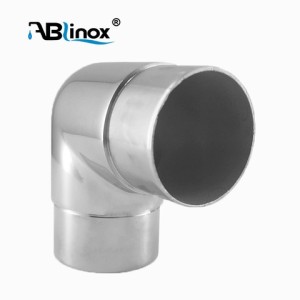 High quality handrail fittings 90 degree elbow pipe connector stainless steel elbow