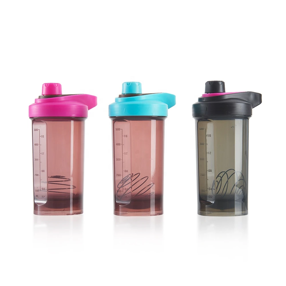 High quality heat resistant empty bottle home workout sports drinking protein shaker bottle set