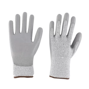 High Quality HPPE PU Palm Coated Cut Resistant Anti Cut Industrial Safety Work Gloves